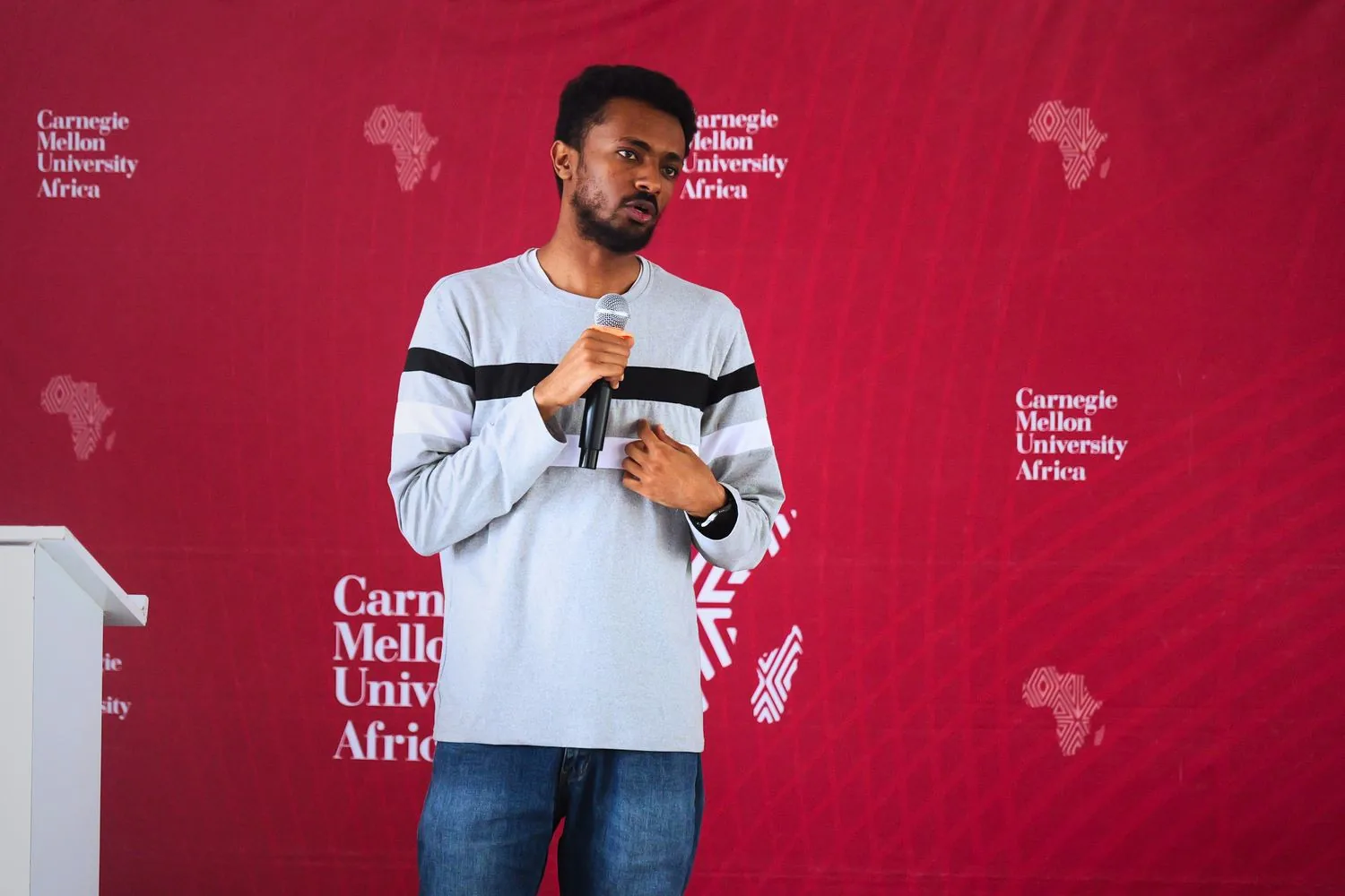 Yohannes Haile presenting Culturally Sensitive Social Robotics